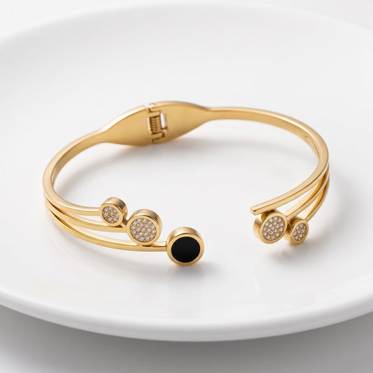 Ladies Bracelet - Kundan Meenakari Kada