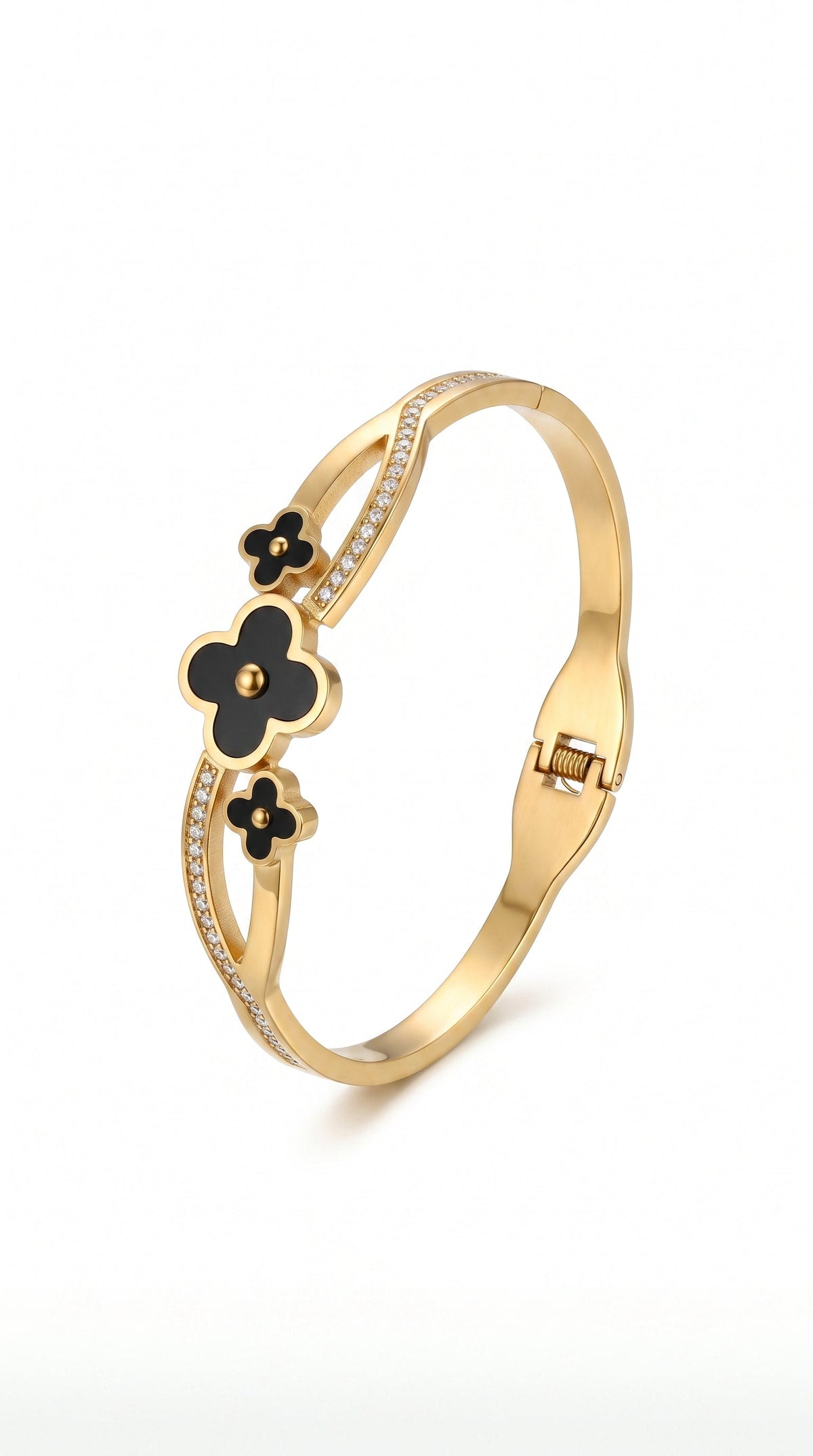 Ladies Bracelet - Floral Enamel Bangle
