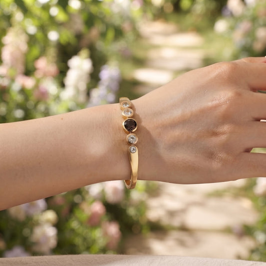 Ladies Bracelet - Elegant Gold Bangle