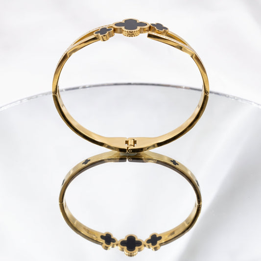 Ladies Bracelet - Floral Enamel Bangle